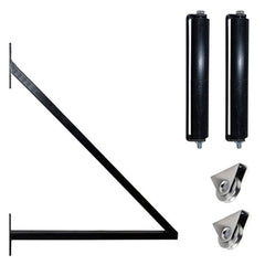 ALEKO Steel Sliding Driveway Gate - 16 ft with Pedestrian Gate - 5 ft - DUBLIN Style