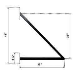 ALEKO Steel Sliding Driveway Gate - 16 ft with Pedestrian Gate - 5 ft - DUBLIN Style