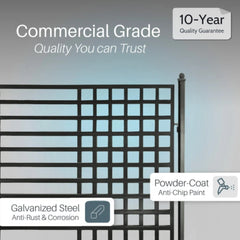 ALEKO Steel Dual Swing Driveway Gate - Kyiv Style - 16 x 6 Feet