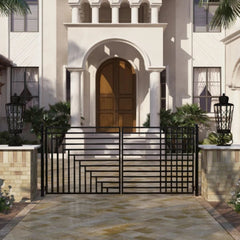 ALEKO Steel Dual Swing Driveway Gate - Kyiv Style - 16 x 6 Feet