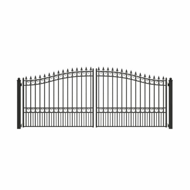 ALEKO Steel Dual Swing Driveway Gate - LONDON Style - 16 x 6 Feet