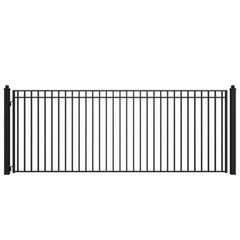 ALEKO Steel Single Swing Driveway Gate - MADRID Style - 16 x 6 Feet