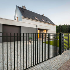 ALEKO Steel Single Swing Driveway Gate - MADRID Style - 16 x 6 Feet