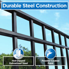 ALEKO Steel Single Swing Driveway Gate - MADRID Style - 16 x 6 Feet