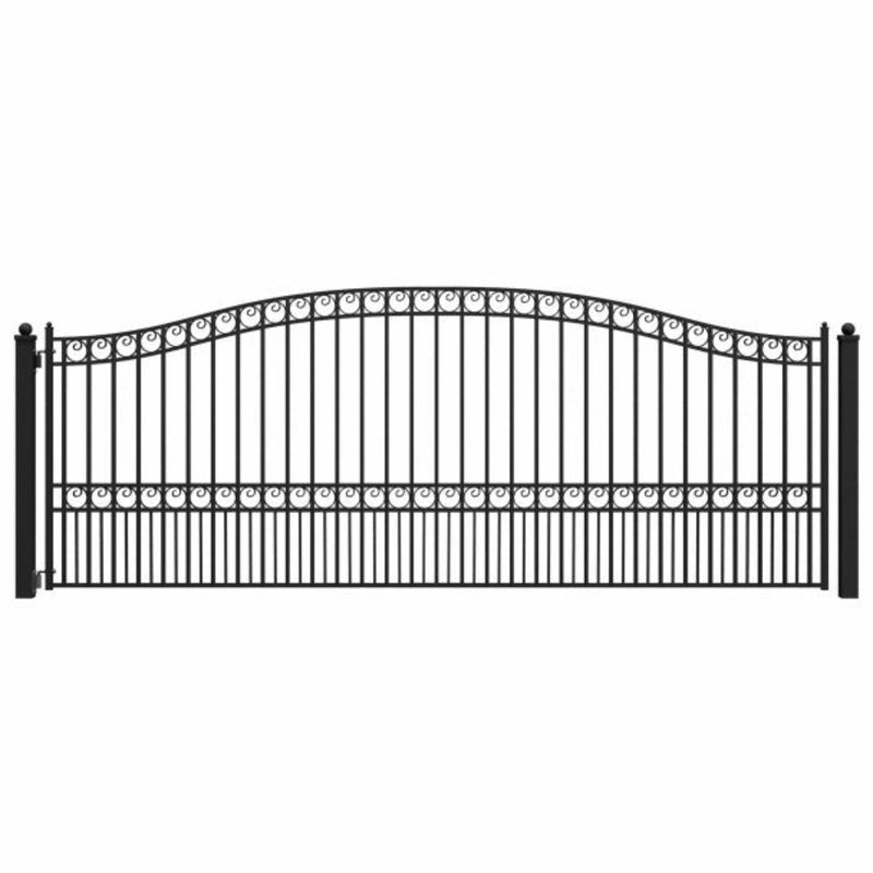 ALEKO Steel Single Swing Driveway Gate - PARIS Style - 16 x 6 Feet
