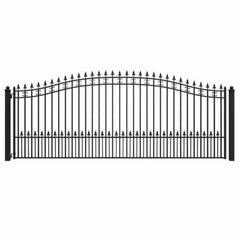 ALEKO Steel Single Swing Driveway Gate - ST.LOUIS Style - 16 x 6 Feet