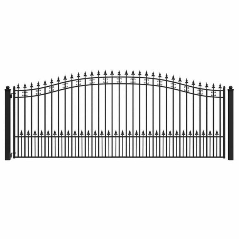 ALEKO Steel Single Swing Driveway Gate - ST.LOUIS Style - 16 x 6 Feet