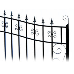 ALEKO Steel Dual Swing Driveway Gate - VENICE Style - 16 x 6 Feet