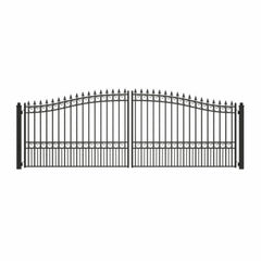ALEKO Steel Dual Swing Driveway Gate - LONDON Style - 18 x 6 Feet