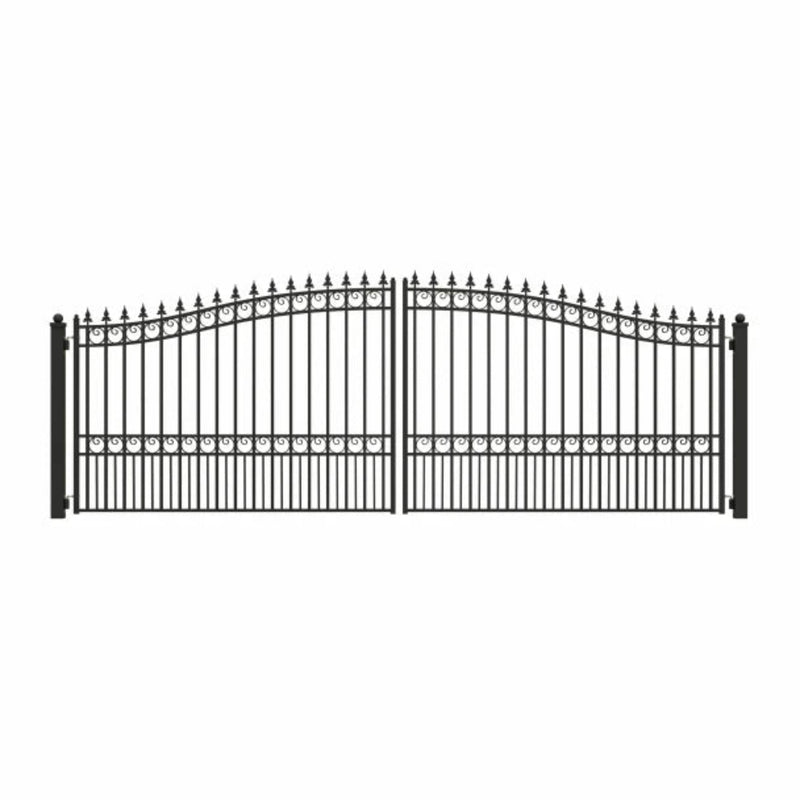 ALEKO Steel Dual Swing Driveway Gate - LONDON Style - 18 x 6 Feet