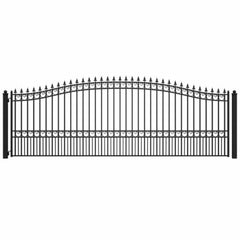 ALEKO Steel Single Swing Driveway Gate - LONDON Style - 18 x 6 Feet