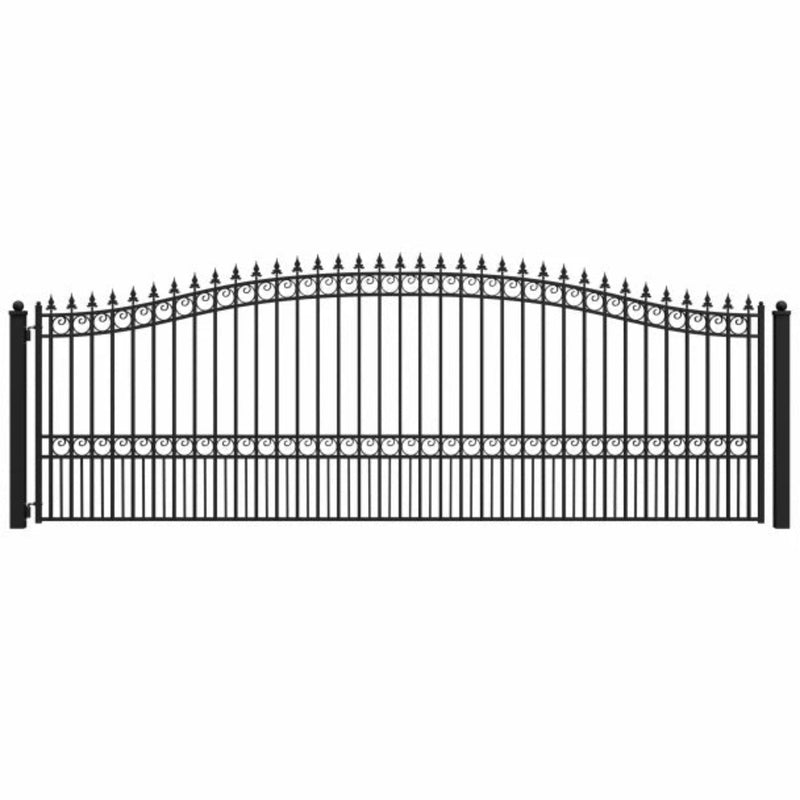 ALEKO Steel Single Swing Driveway Gate - LONDON Style - 18 x 6 Feet