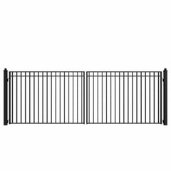 ALEKO Steel Dual Swing Driveway Gate - MADRID Style - 18 x 6 Feet