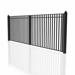 ALEKO Steel Dual Swing Driveway Gate - MADRID Style - 18 x 6 Feet