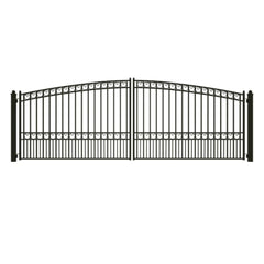 ALEKO Steel Dual Swing Driveway Gate - PARIS Style - 18 x 6 Feet