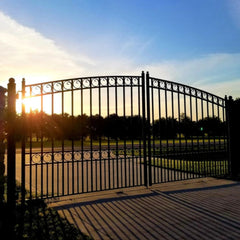 ALEKO Steel Dual Swing Driveway Gate - PARIS Style - 18 x 6 Feet