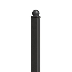 ALEKO Fence Post for 5.5 x 5 Ft. DIY Fence Kits – 7.3 Ft. – Black