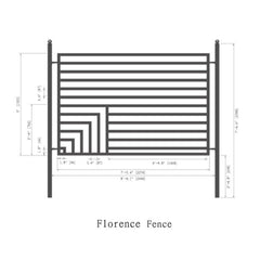ALEKO Steel Fence – Florence Style – 8x5 ft.