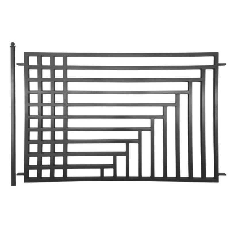 ALEKO Steel Fence – Kyiv Style – 8x5 ft.