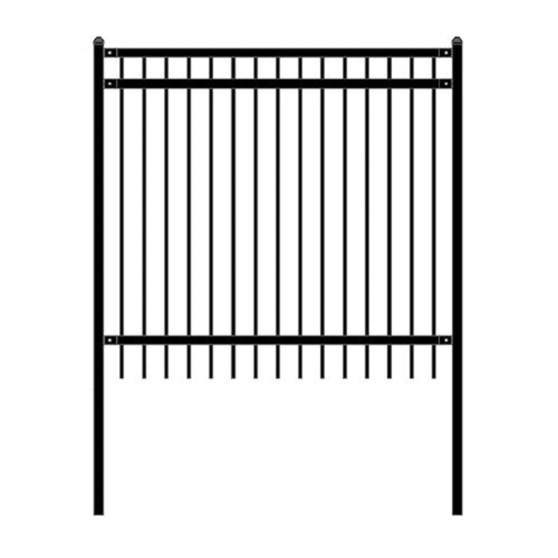 ALEKO DIY Steel Iron Wrought High Quality Fence - Nice Style - 6 x 6 Feet