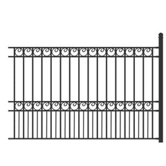 ALEKO Steel Fence - PARIS Style - 8 x 5 Ft