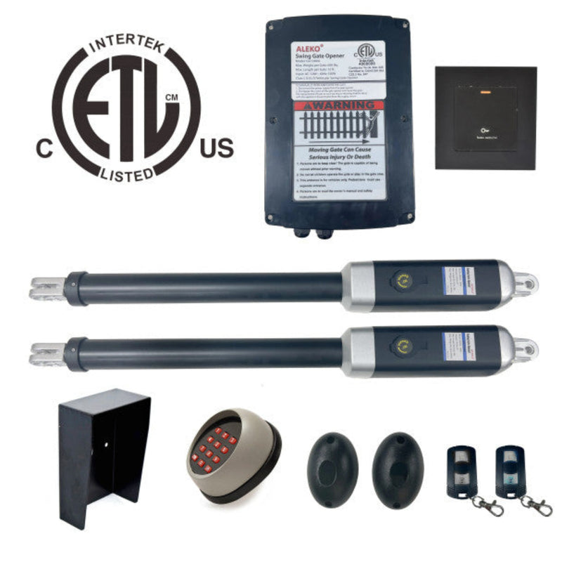 ALEKO Dual Swing Gate Operator - GG1300U/AS1300U AC/DC - ETL Listed - Accessory Kit ACC4