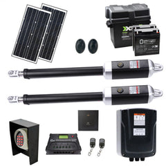 ALEKO Dual Swing Gate Operator - GG1700/AS1700 AC/DC - Solar Kit 60W