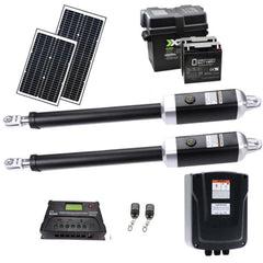 ALEKO Dual Swing Gate Operator - GG1700/AS1700 AC/DC - Solar Kit 60W