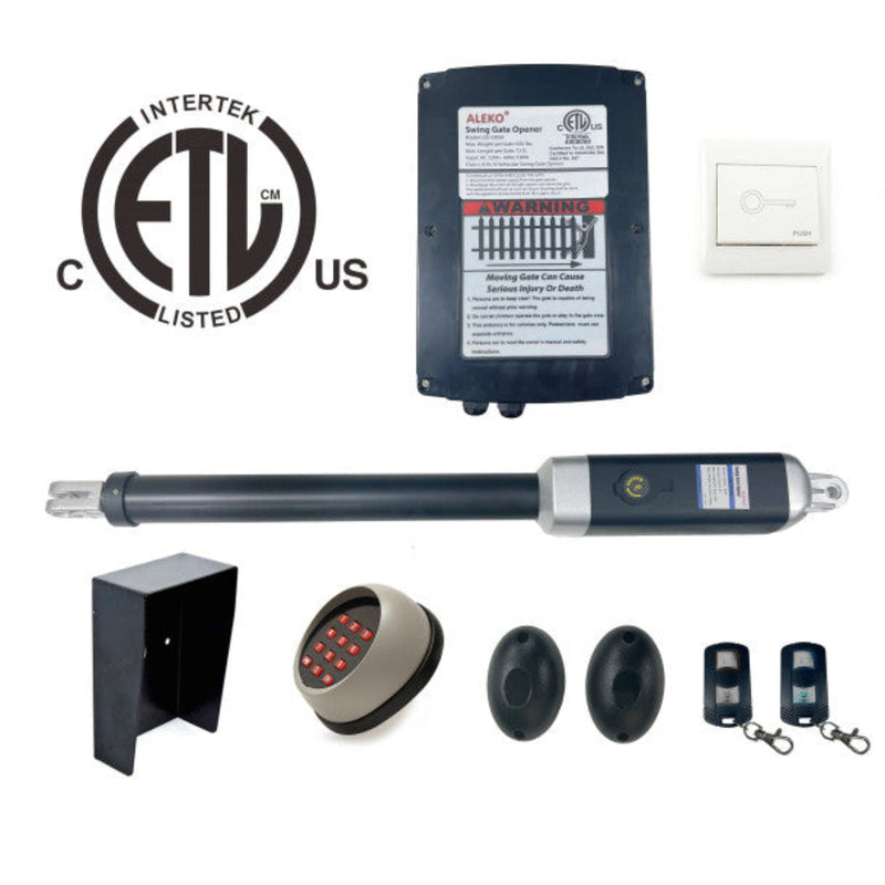 ALEKO Single Swing Gate Operator - ETL Listed - GG650U/AS650U - Accessory Kit ACC4