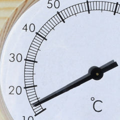 ALEKO Wall-Mounted Pine Wood Thermometer and Hygrometer - KDS03-AP | ALEKO