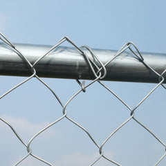 ALEKO Galvanized Steel Chain Link Fence - Complete Kit - 5 x 50 Feet – 12.5 AW Gauge