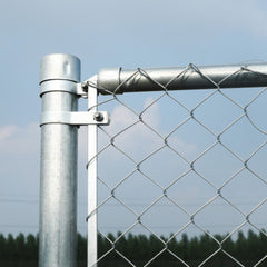 ALEKO Galvanized Steel Chain Link Fence - Complete Kit - 6 x 50 Feet - 12.5 AW Gauge