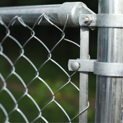 ALEKO Galvanized Steel Chain Link Fence - Complete Kit - 6 x 50 Feet - 12.5 AW Gauge