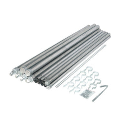 ALEKO Galvanized Steel Chain Link Fence - Complete Kit - 6 x 50 Feet - 12.5 AW Gauge