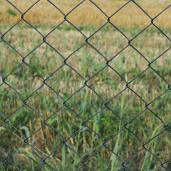 ALEKO Galvanized Steel Chain Link Fence – Complete Kit – 6x50 ft. – 9.5 AW Gauge - Black