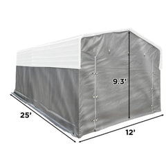 ALEKO Fabric Enclosure Kit for ALEKO 12x25’ Black Metal Carport