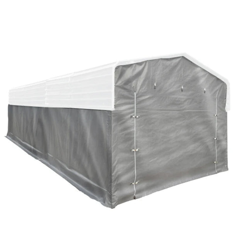 ALEKO Fabric Enclosure Kit for ALEKO 12x30’ Black Metal Carport
