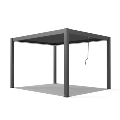 ALEKO 10x12 ft. Outdoor Aluminum Pergola with LED Lights - Noble Collection