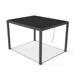 ALEKO 10x12 ft. Outdoor Aluminum Pergola with LED Lights - Noble Collection