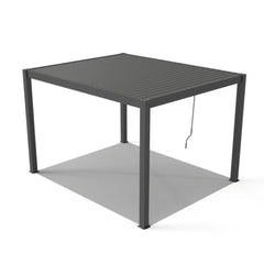 ALEKO 10x12 ft. Outdoor Aluminum Pergola with LED Lights - Noble Collection