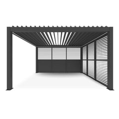 ALEKO Aluminum Pergola Privacy Wall – 10’