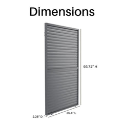 ALEKO Aluminum Pergola Privacy Wall – 10’