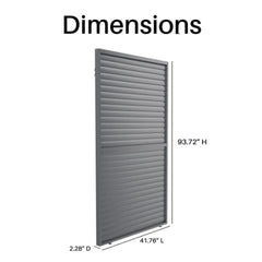 ALEKO Aluminum Pergola Privacy Wall – 12’
