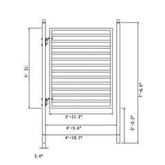 ALEKO Steel Pedestrian Gate - MILAN Style - 5 ft.