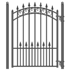 ALEKO Steel Pedestrian Gate - PRAGUE Style - 5 ft