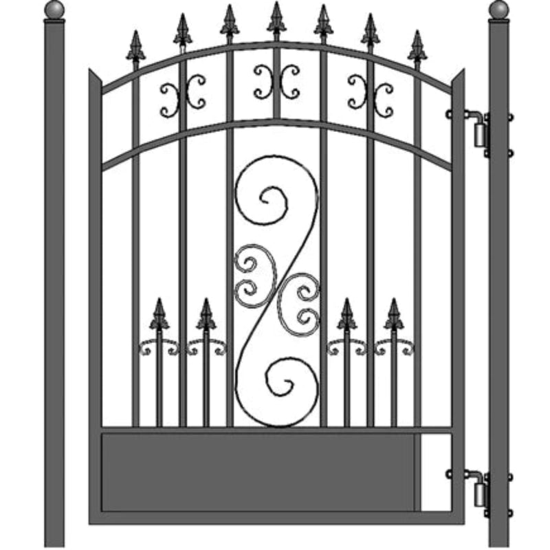 ALEKO Steel Pedestrian Gate - VENICE Style - 5 ft