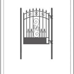 ALEKO Steel Pedestrian Gate - VENICE Style - 5 ft