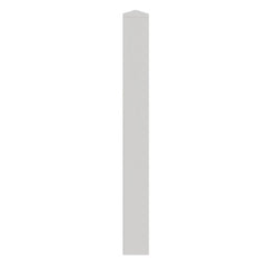 ALEKO 5 in. x 5 in. x 5.3 ft. Vinyl Fence 3-Way Post for 3-Rail Fencing – White