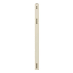 ALEKO 5 in. x 5 in. x 8 ft. Vinyl Fence End Post for 3-Rail Fencing – Sand
