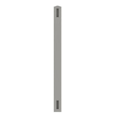 ALEKO 5 in. x 5 in. x 8 ft. Vinyl Fence 3-Way Post for 2-Rail Fencing – Gray